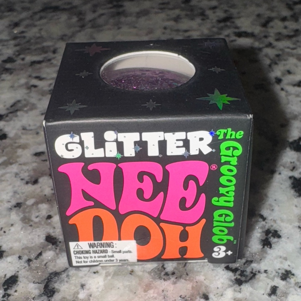 NEW PURPLE | Needoh by Schylling | Glitter Groovy Glob Squeeze Squishy Toy